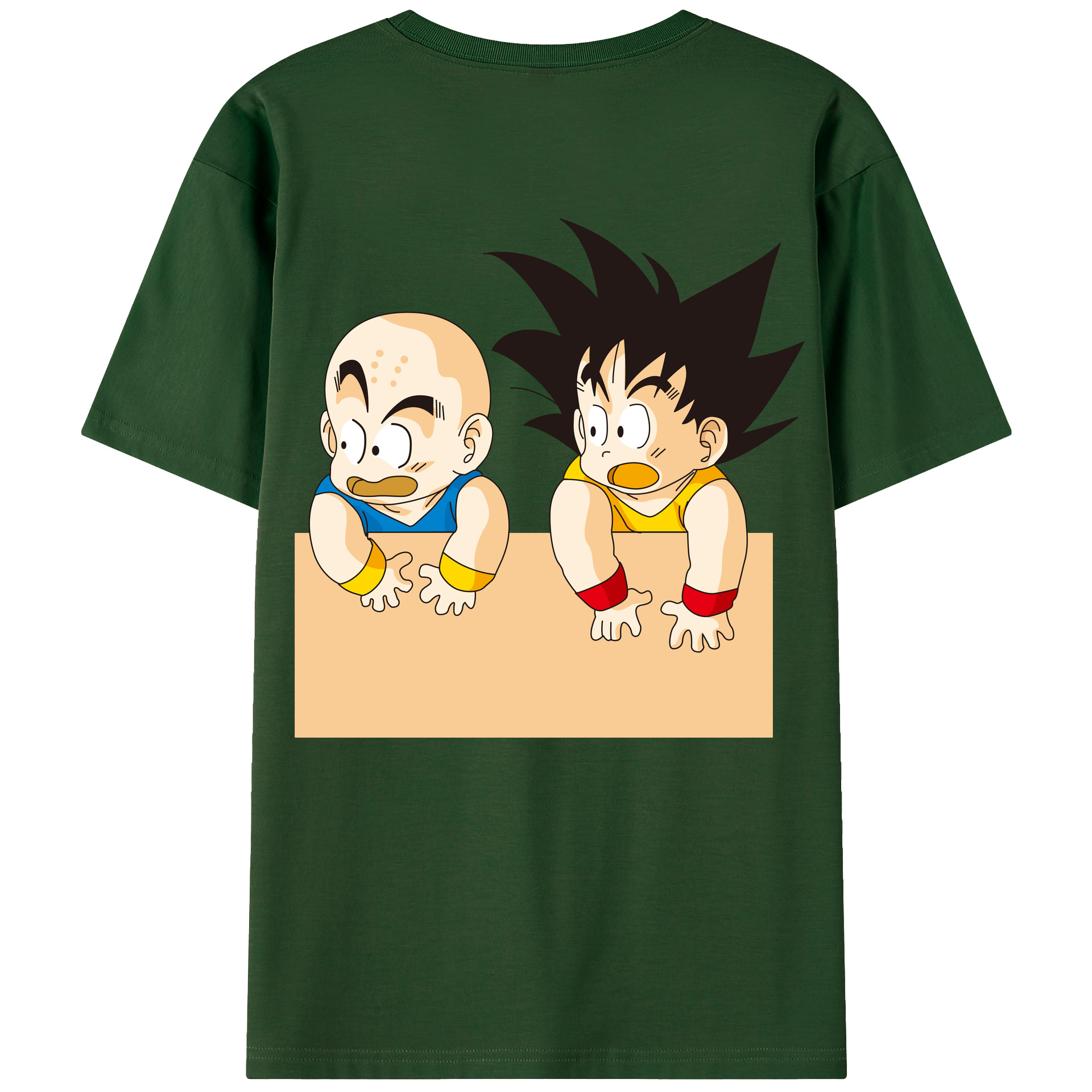 （画像用） ドラゴンボール 孫悟空（そん ごくう）Son Goku カカロット DRAGON BALL Kakarotto 綿100％半袖Tシャツ（背面プリント）